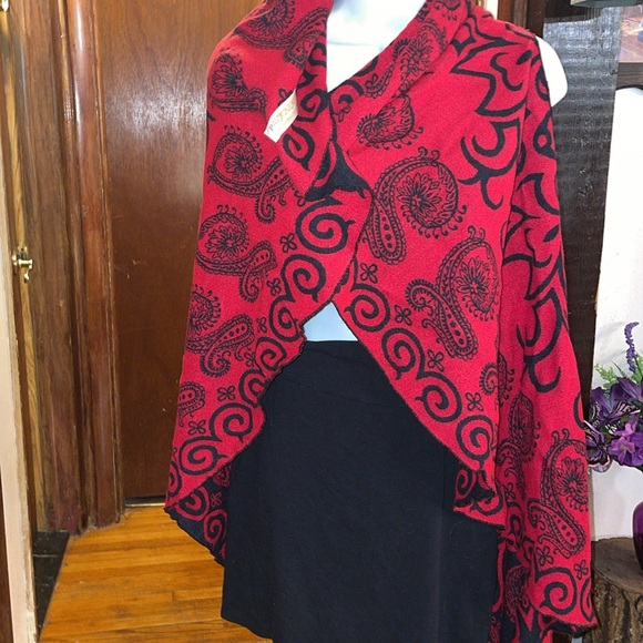Reversible pashmina wrap vest - Picture 2 of 12